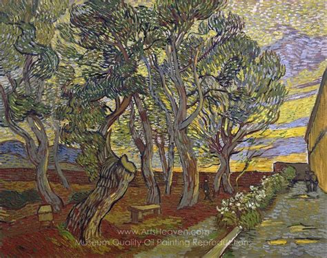 Vincent Van Gogh The Garden Of The Asylum In Saint Remy Painting