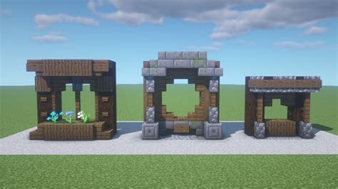 Some spruce cottage window designs I made : r/Minecraft