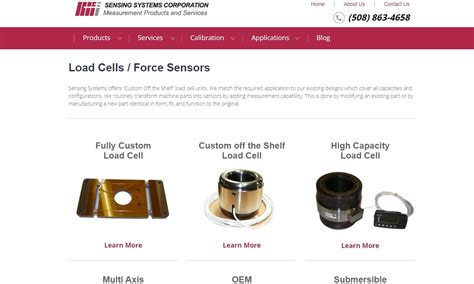 Sensing Systems Corporation Load Cells