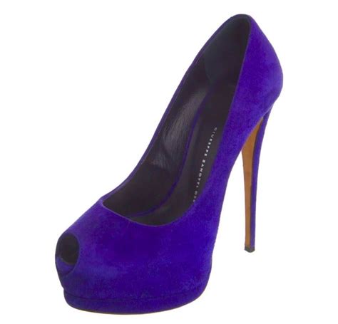 Authentic Giuseppe Zanotti Sharon Suede Platform Peep Toe Heels