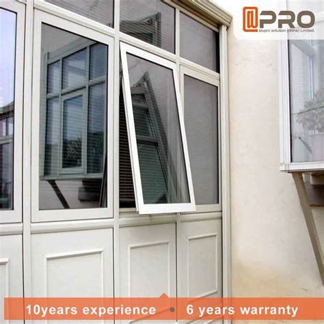 Aluminum Alloy Modern Awning Window Space Saving Awning Glass Window