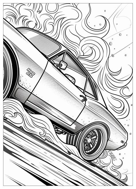 Hot Wheels Coloring Pages Rev Up Creative Fun With Iconic Cars Mrcoloring
