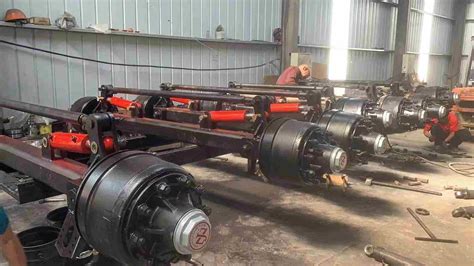 German Type Trailer Axle For Semi Trailer Truck Using Trailer Rear Axle