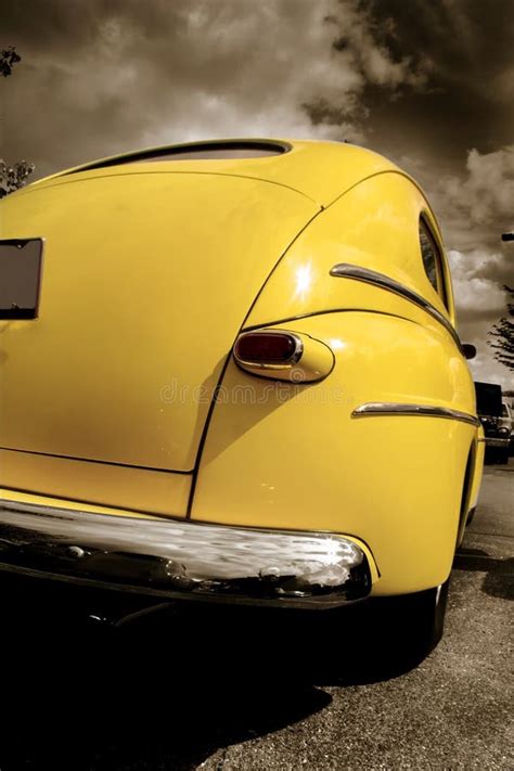 Yellow Classic Car Stock Photo Image 10653610