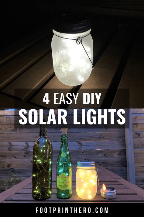 Diy Solar Light Project Ideas W Photos Footprint Hero