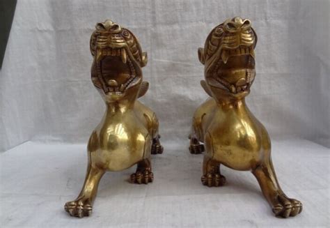 Wby Voge Gem S2691 10 Folk Chinese Brass Animals Fengshui Wealth