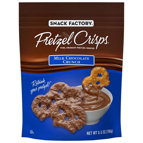 Snack Factory Pretzel Crisps Milk Chocolate Covered Pretzels 5 5 Oz