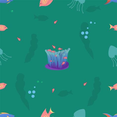 Premium Vector | Under water seamless pattern design