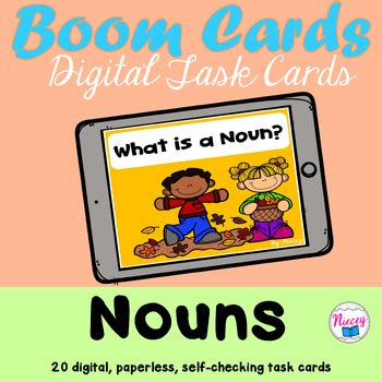 Nouns Identify The Nouns BOOM CARDS By Niecey TPT