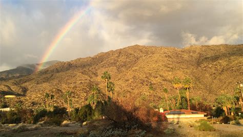 Palm Springs just got some rain and a little more may be on the way