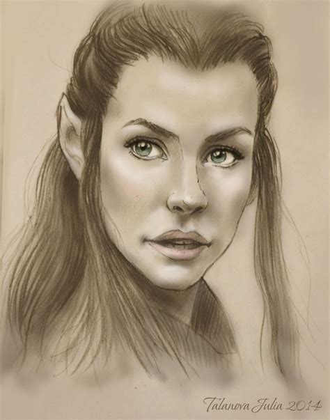 Evangeline Lillythe Hobbittauriel Hobbit Art Tauriel Lotr Art