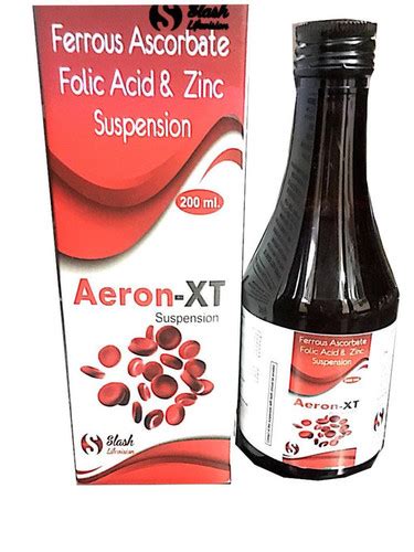 Ferrous Ascorbate Folic Acid And Zinc Suspension Grade Food Grade At