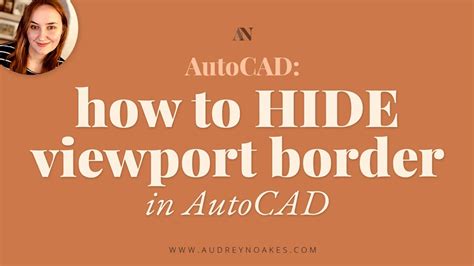 AutoCAD How To HIDE Viewport Border YouTube