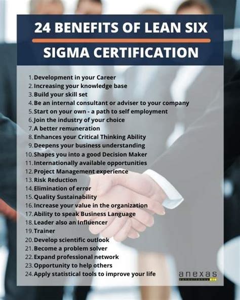 24 Benefits of Lean Six Sigma certification you should know