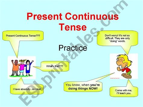 Esl English Powerpoints Present Continuous Tense