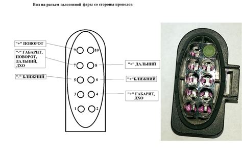 Распиновка разъема фары шкода октавия тур