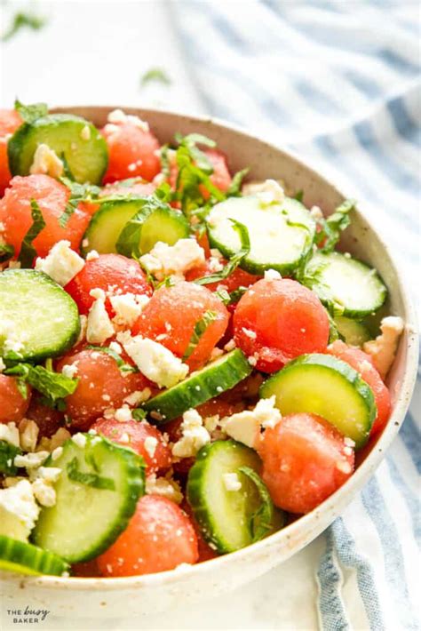 Watermelon Salad - The Busy Baker