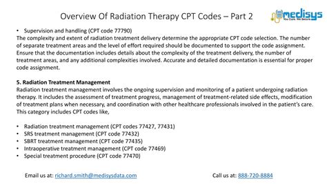 Ppt Overview Of Radiation Therapy Cpt Codes Part Powerpoint