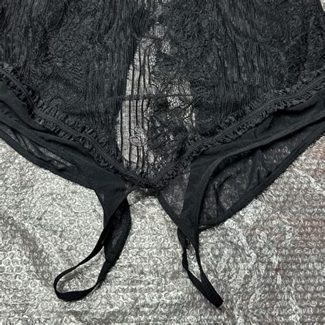 Intimates Sleepwear New Womens Open Lace Crotchless Teddy Nightie Lingerie Poshmark