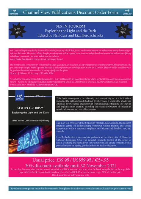 PDF Sex In Tourism Exploring The Light And The Dark