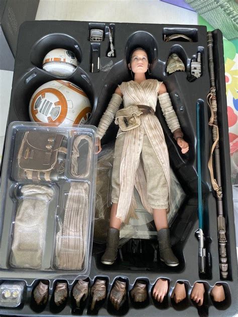 Hot Toys MMS337 Star Wars The Force Awakens Rey BB 8 Daisy Ridley Disney Hobbies Toys Toys