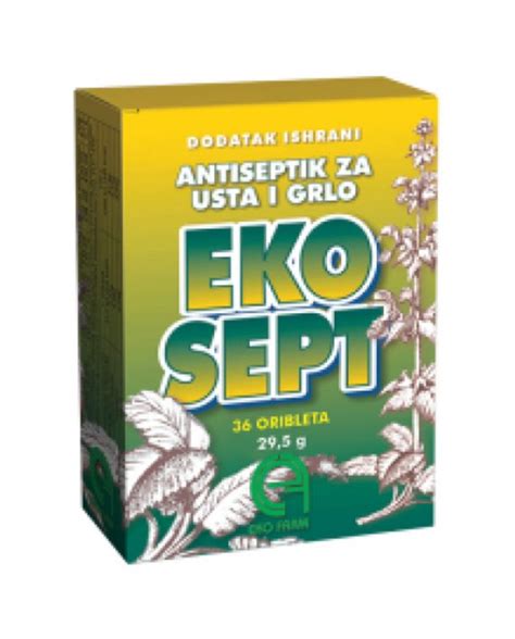 Ekosept Antiseptik Za Usta I Grlo 36 Tableta EApoteka Net