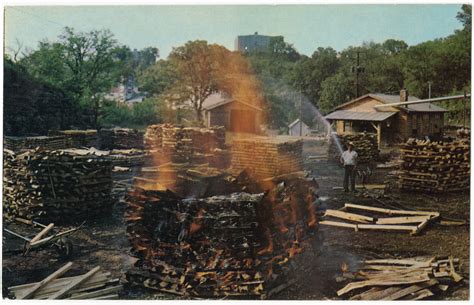 File:Making charcoal at Jack Daniels, Jack Daniel Distillery, Lynchburg ...