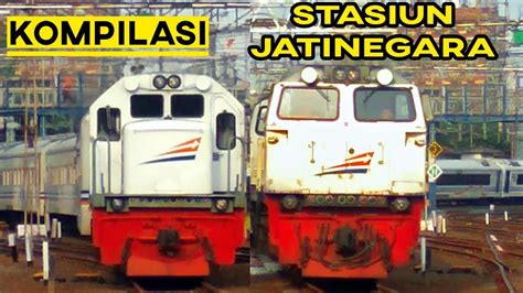 Kompilasi Hunting Pagi Kesibukan Lalu Lintas Kereta Api Di Stasiun