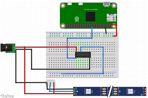 Raspberry Pi with 74HC14 connecting to LED strip (WS2812B) - Electrical Engineering Stack Exchange