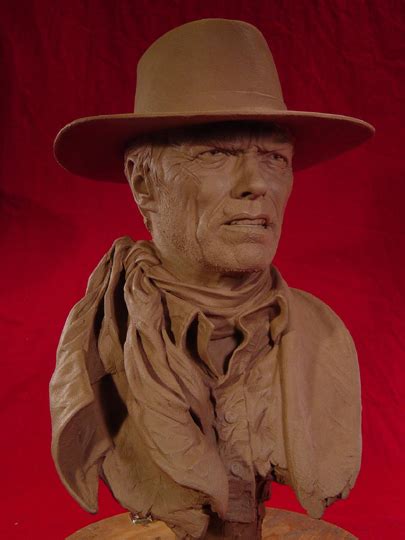 Clint Eastwood Munny Clay Sculpture By Greg Polutanovich