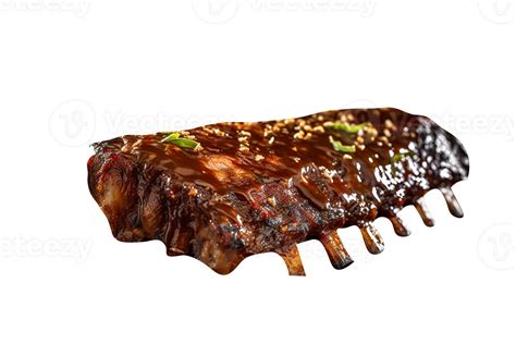 Tasty Grilled Pork Ribs Isolated On Transparent Background Png