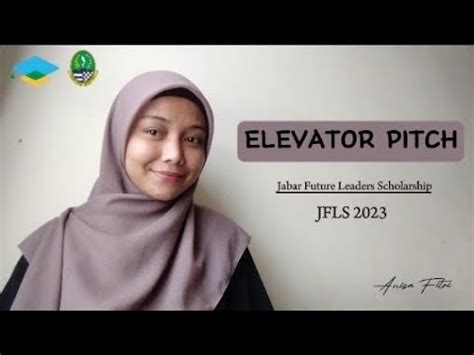 Elevator Pitch Jfls Anisa Fitri Youtube