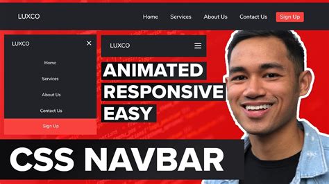 How To Make A Responsive Navigation Menu Navbar Using Html Css And