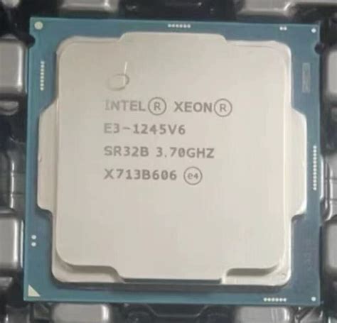 Intel Xeon E3-1245 v6 LGA1151 3.70Ghz quad-core 73W CPU processor | eBay