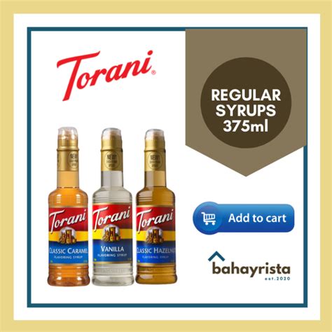 Torani Best Seller Regular Syrups 375ml Lazada Ph