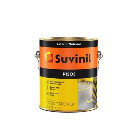 TINTA PISO CONCRETO PURO 3 6 GL SUVINIL Couto Materiais