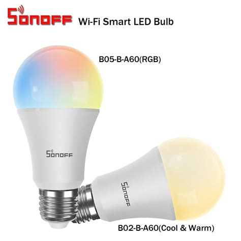 Sonoff B B A B B A Wifi Smart Led Bulb W E Dimmable Rgb