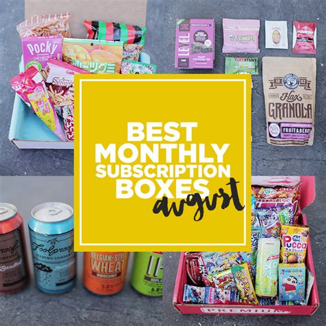 Fave Monthly Subscription Boxes - August 2015