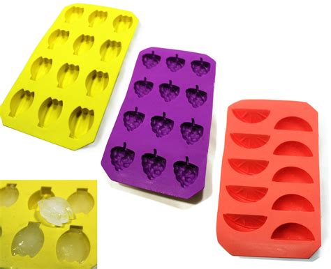 Fruit Shaped Ice Trays - Silicone Mould Easy Pop Out | Kitchen & Home | Honeey