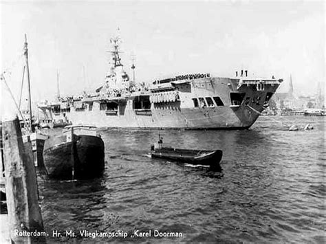 Dutch Marine Hr Ms Karel Doorman In Rotterdam Vliegdekschip