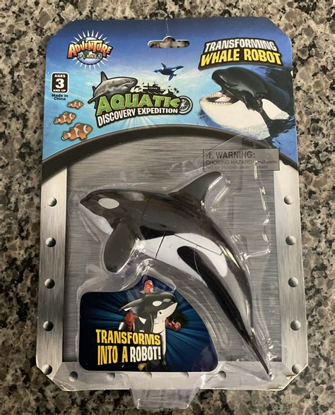 New And Sealed Adventure Planet Transforming Whale Orca Robot Figure