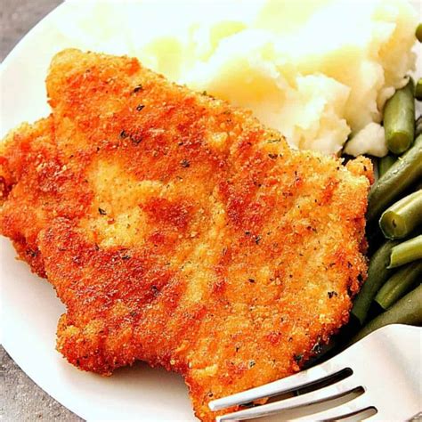 German Pork Schnitzel Crunchy Creamy Sweet