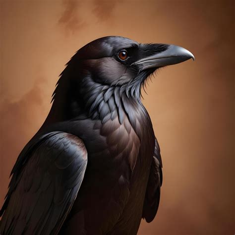 crow realistic plain background 46897823 Stock Photo at Vecteezy