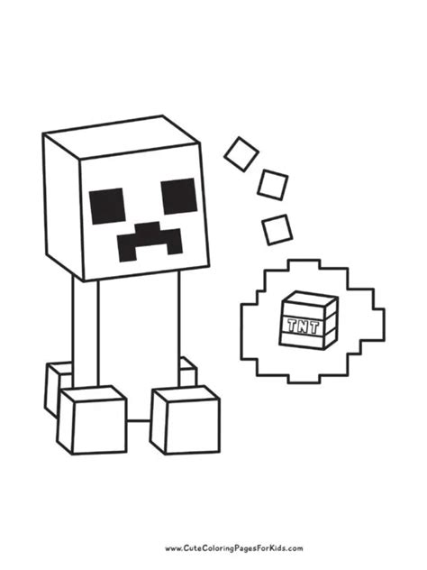 Minecraft Coloring Pages - Cute Coloring Pages For Kids