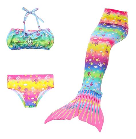 Ni As Bikini Cola De Sirena Set Env O Gratis Mercado Libre