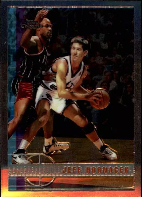 1997 98 TOPPS CHROME Utah Jazz Basketball Card 147 Jeff Hornacek EUR 1