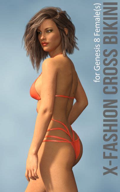 X Fashion Cross Bikini For Genesis 8 Females 3d Models For Daz Studio