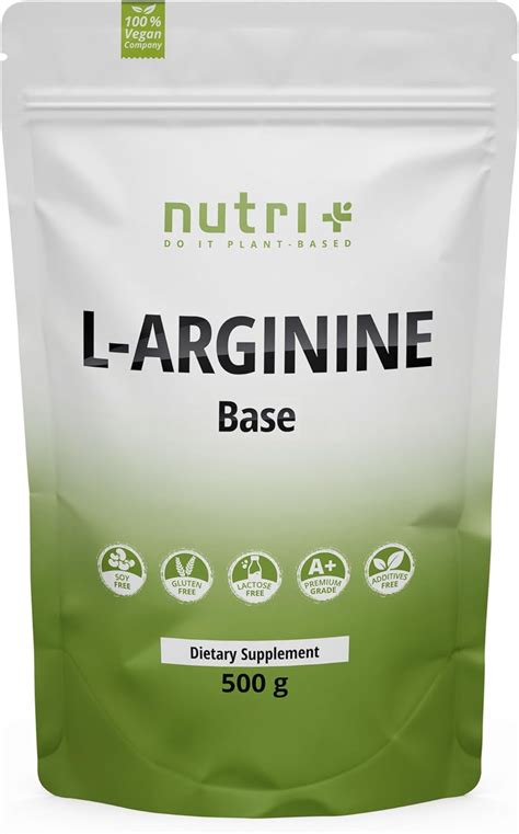 Nutri L Arginine Base Poudre G Dosage Le Plus Lev V G Tal