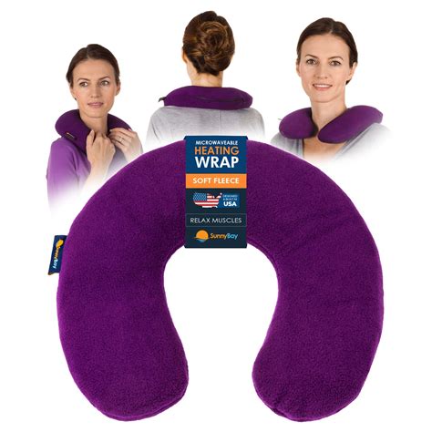 SunnyBay Microwave Heating Pad Microwavable Heated Neck Pillow For Moist Hot Or Cold Therapy