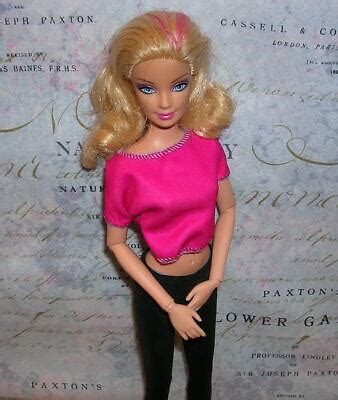 Nude Barbie Fashionistas Glam Articulated Blonde Belly Button Doll My Xxx Hot Girl